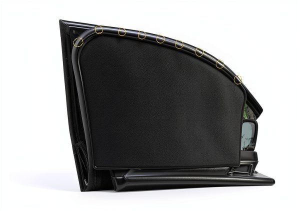 Magnetic Car Sun Visor QUICTO Black Nano Design-2