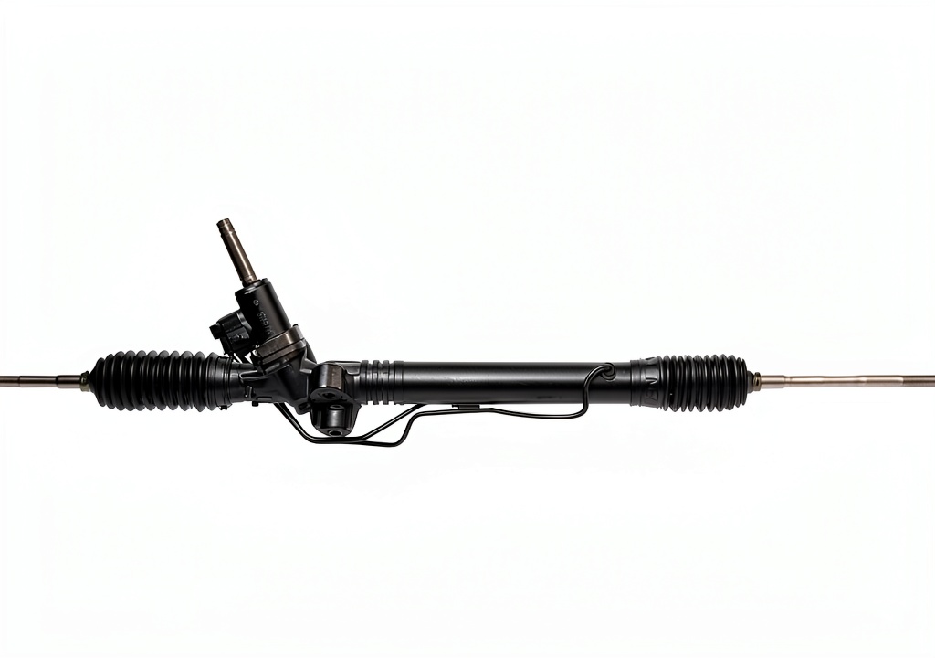 Cardone rack and pinion assembly installed in a vehicle chassis