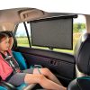 EcoNour Car Window Shade Roller Black UV-5