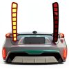 PGTOPONE Rear LED Bumper Reflector Set Black Red-0