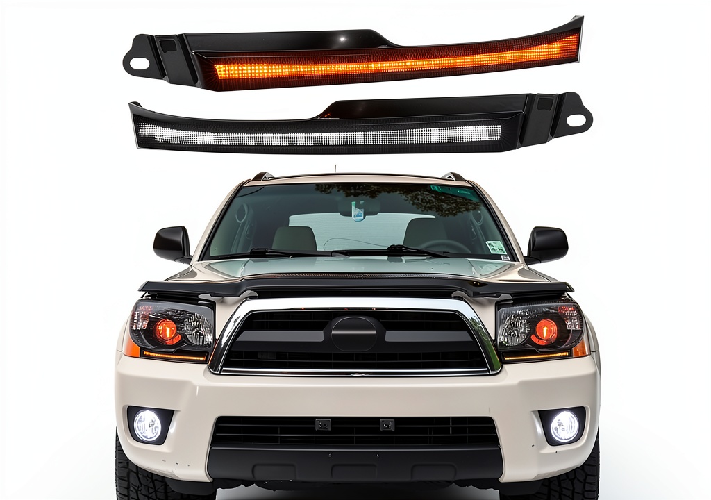 Installing Toyota 4Runner LED Fog Light BreTrewri Daylight on a wooden workbench