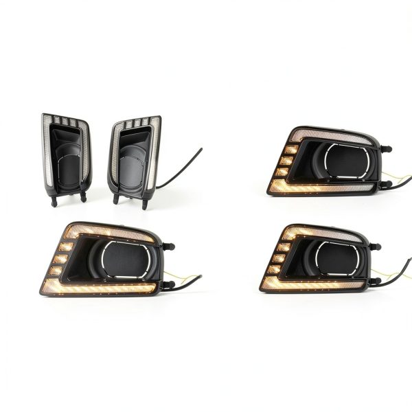 PGTOPONE Fog LED Lamp Set Black for Toyota Tacoma-1