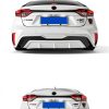 PGTOPONE Rear LED Bumper Reflector Set Black Red-4