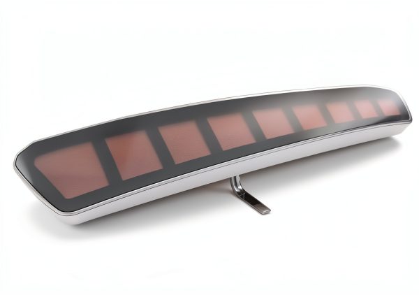 PGTOPONE Rear LED Bumper Reflector Set Black Red-1