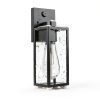 Motion Sensor Outdoor Light 2-Pack Mount 10.24'' Black Lantern-3