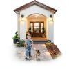 Motion Sensor Outdoor Light 2-Pack Mount 10.24'' Black Lantern-2