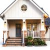 Motion Sensor Outdoor Light 2-Pack Mount 10.24'' Black Lantern-4