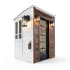 Dusk to Dawn Porch Lights JOKAONOTL Black Wall Mount with GFCI 11.8H-6
