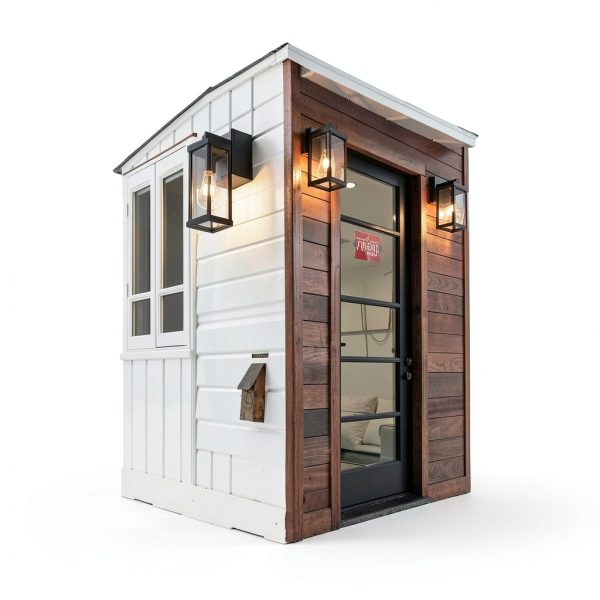 Dusk to Dawn Porch Lights JOKAONOTL Black Wall Mount with GFCI 11.8H-6